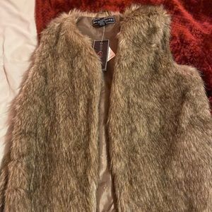 Faux Fur Vest NEVER WORN